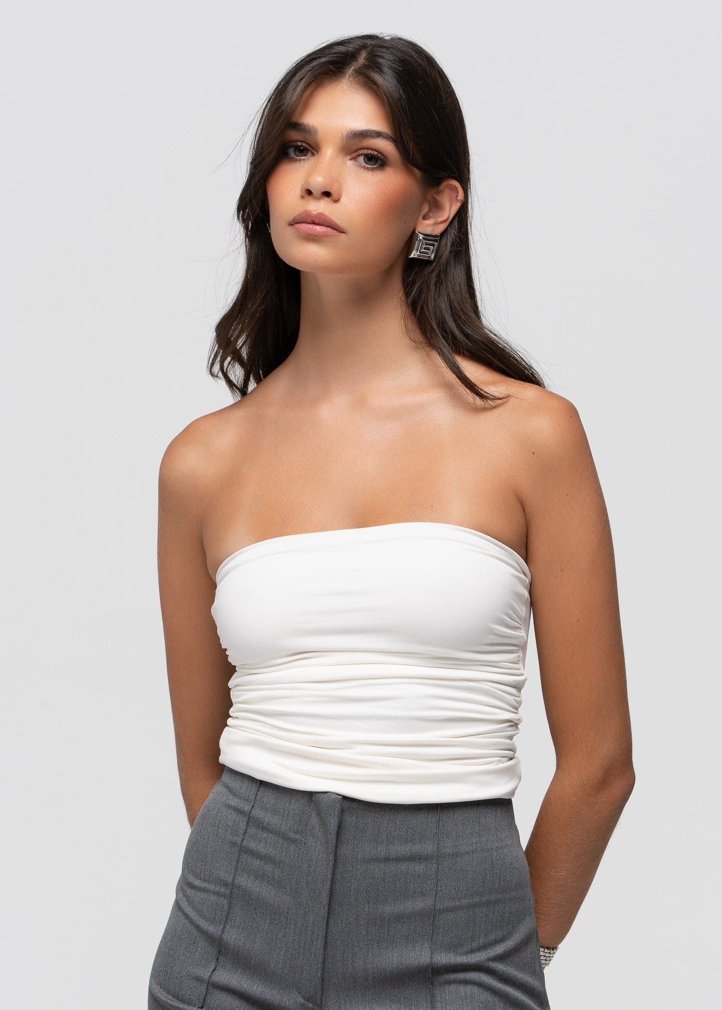 Noa Bandeau Top White