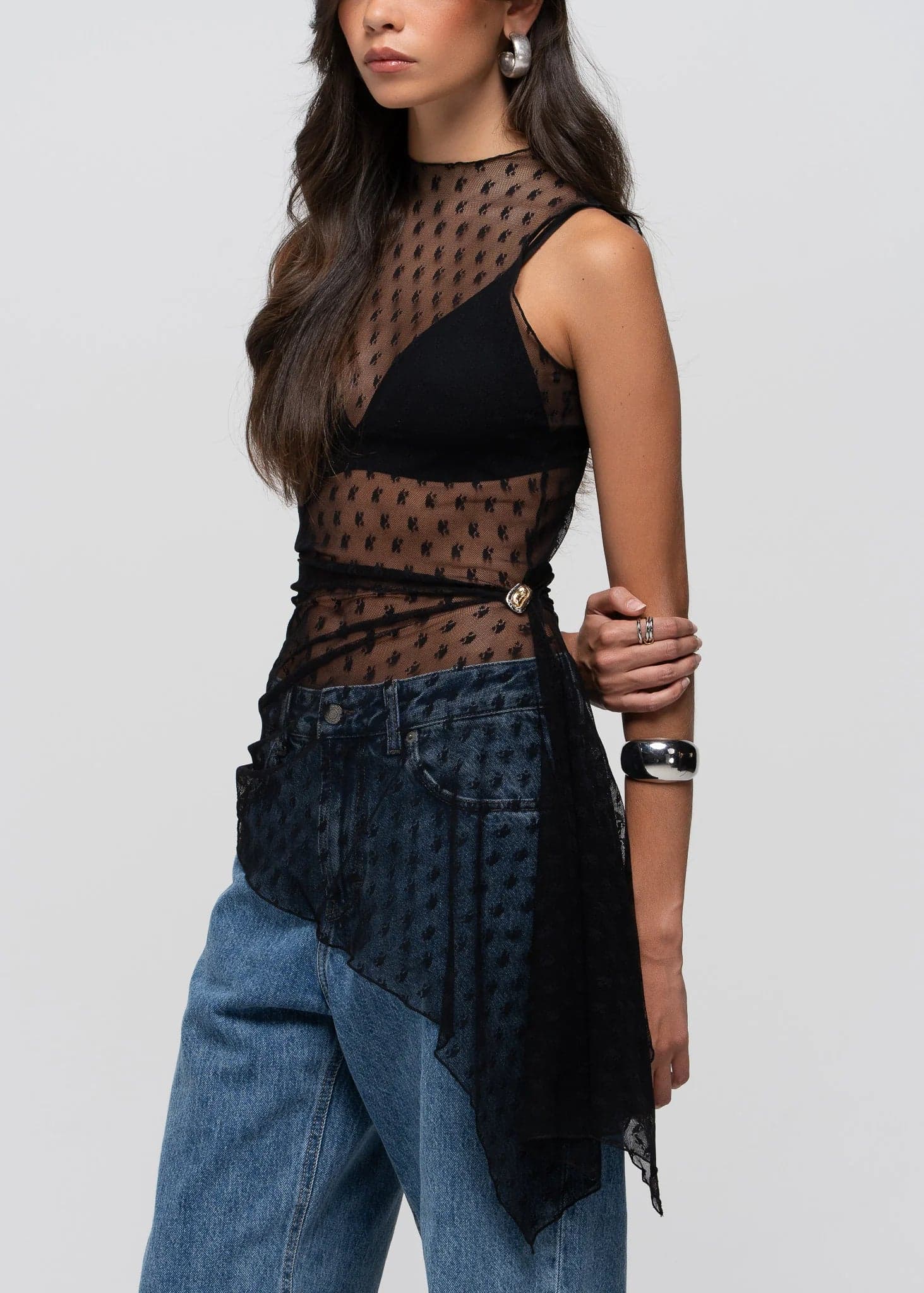 Notte Lace Top Black
