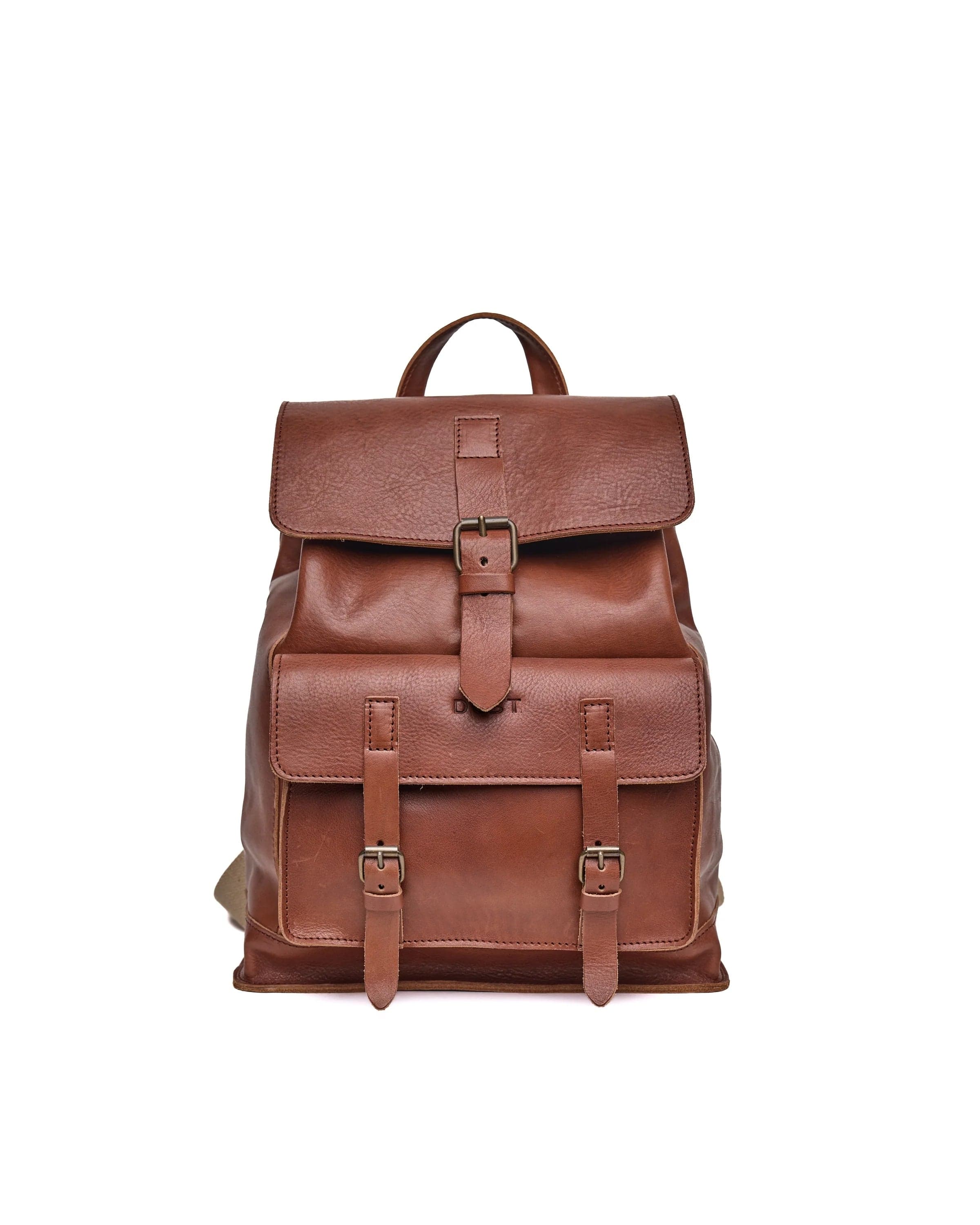 Cheyenne Collection Leather Backpack Brown