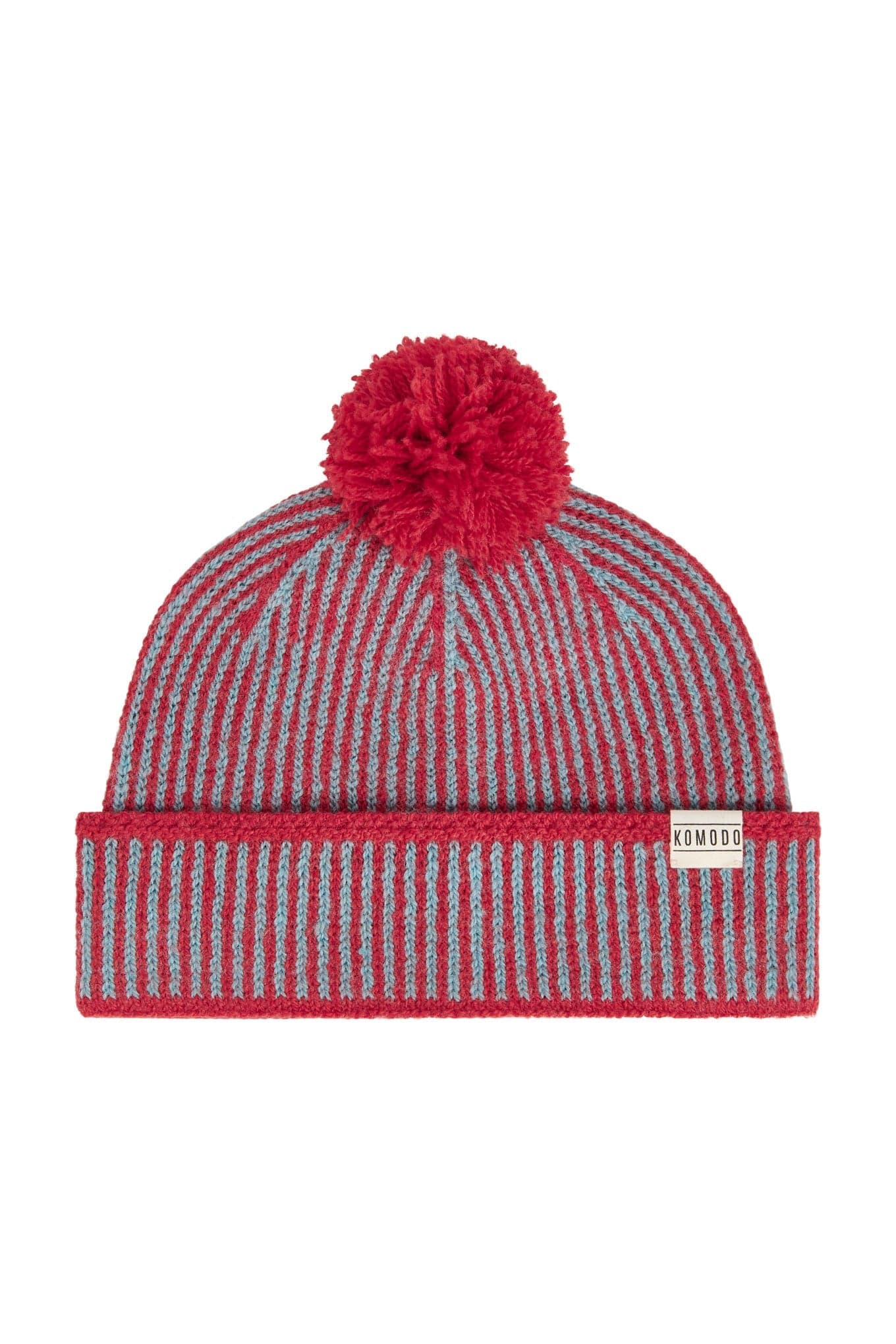 Nara Lamb Wool Hat Red Blue
