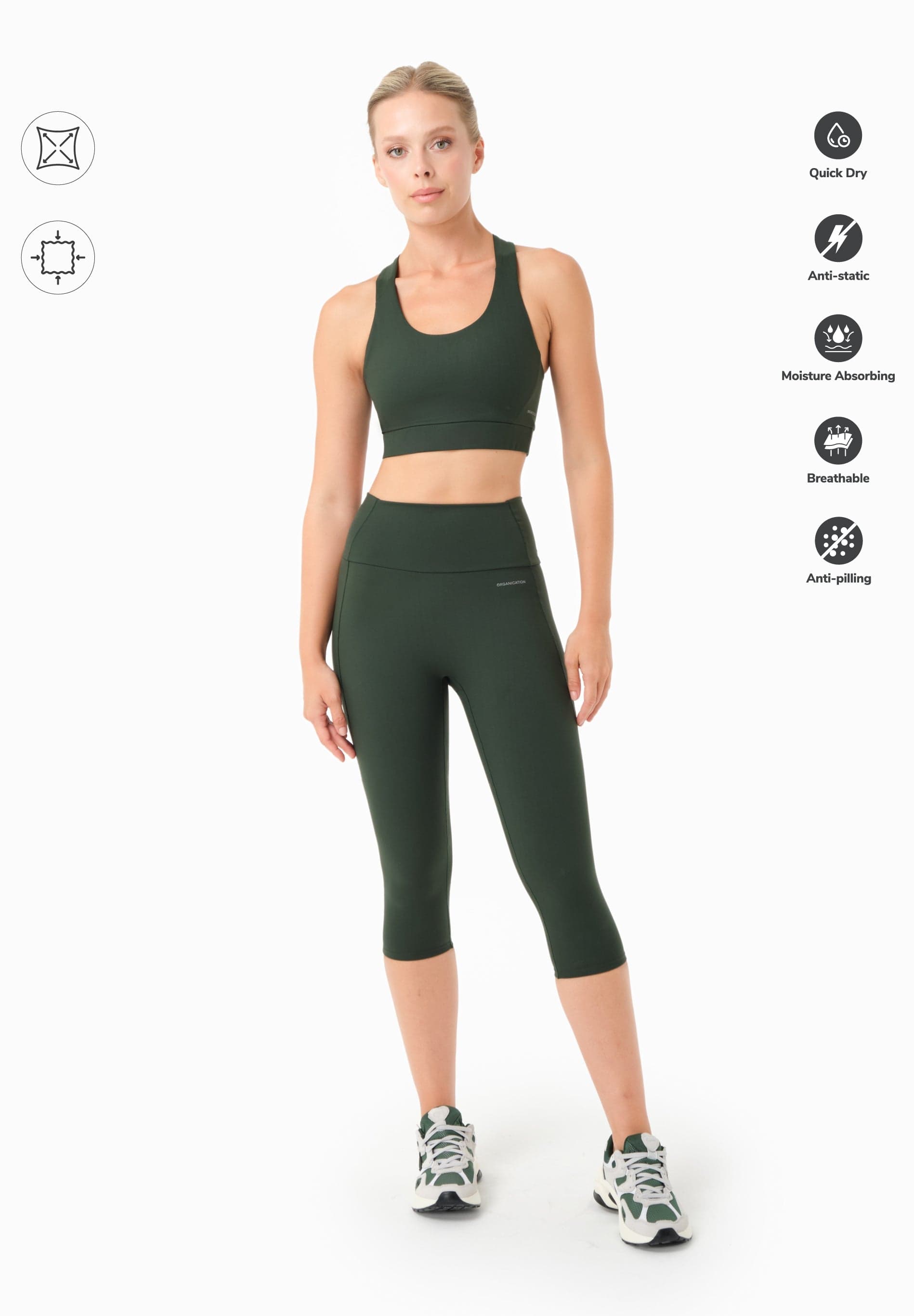 Lailla Capri Leggingsit Amazonasvihreä