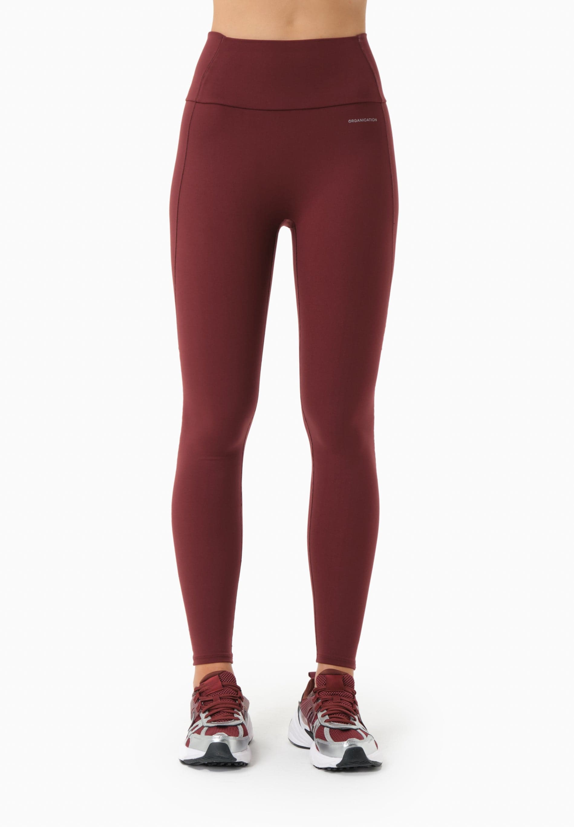 LINNDA Korkeavyötäröiset Leggingsit Bordeaux