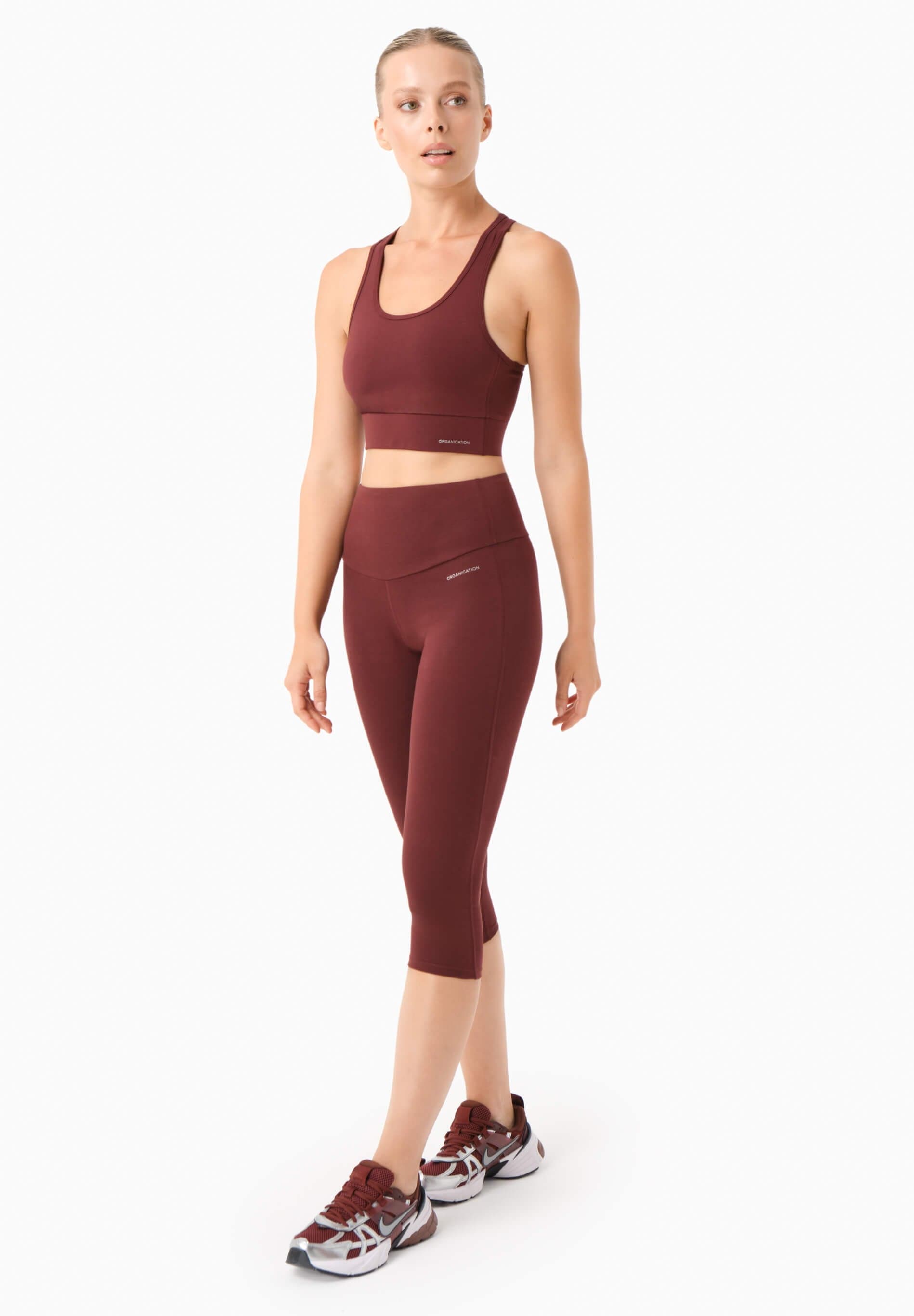 Lissa Capri Leggingsit Bordeaux