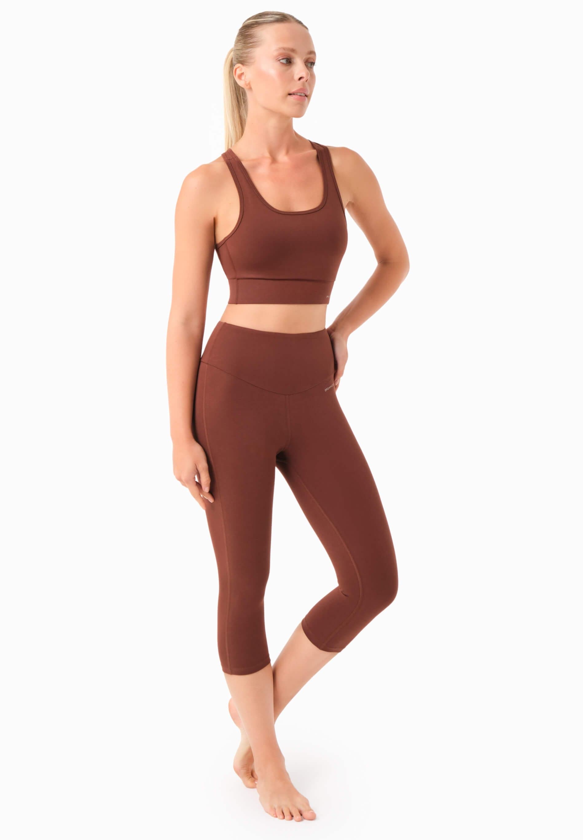 Lissa Capri Leggingsit Kahvinruskea