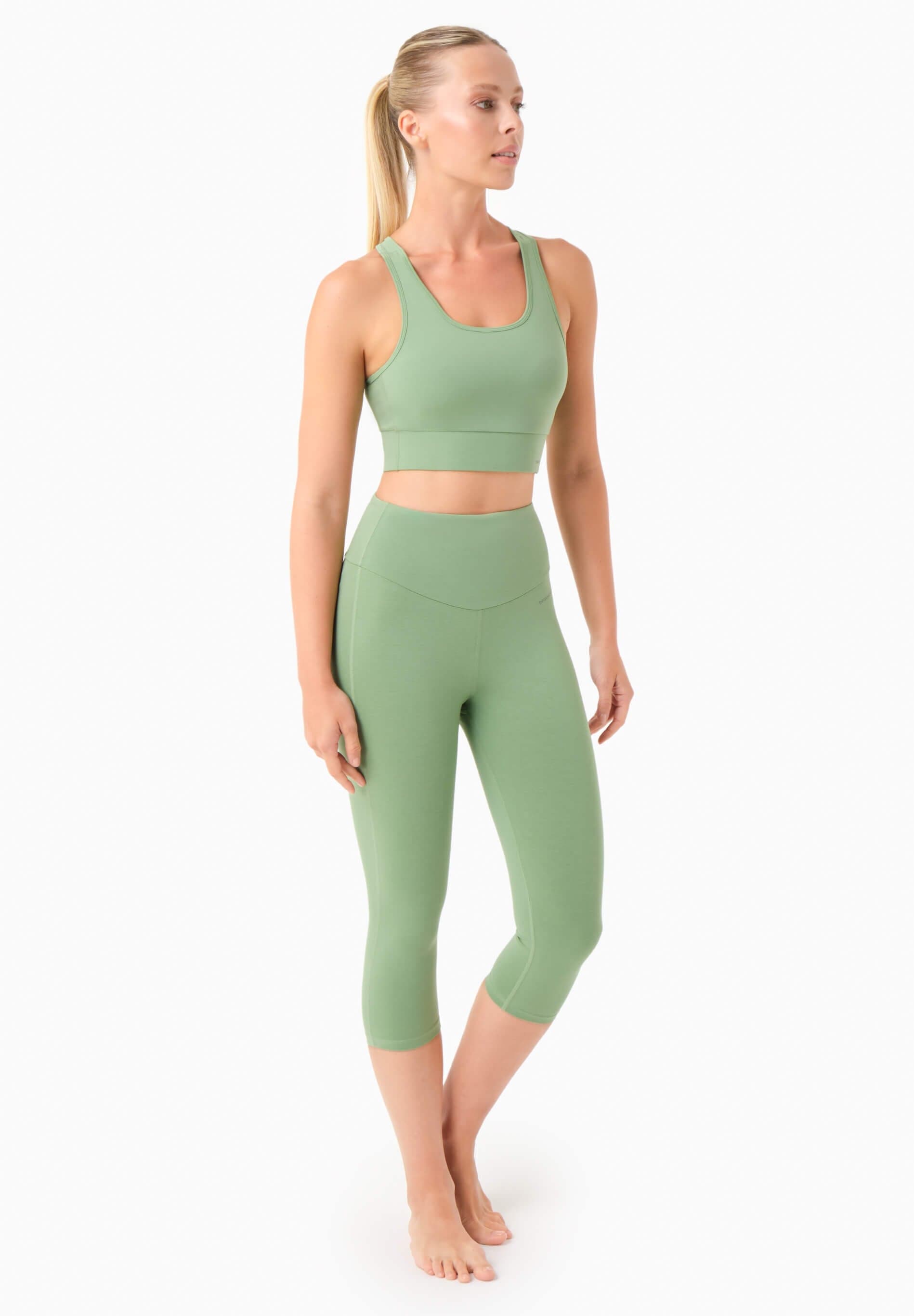 Lissa Capri Leggingsit Mineralivihreä