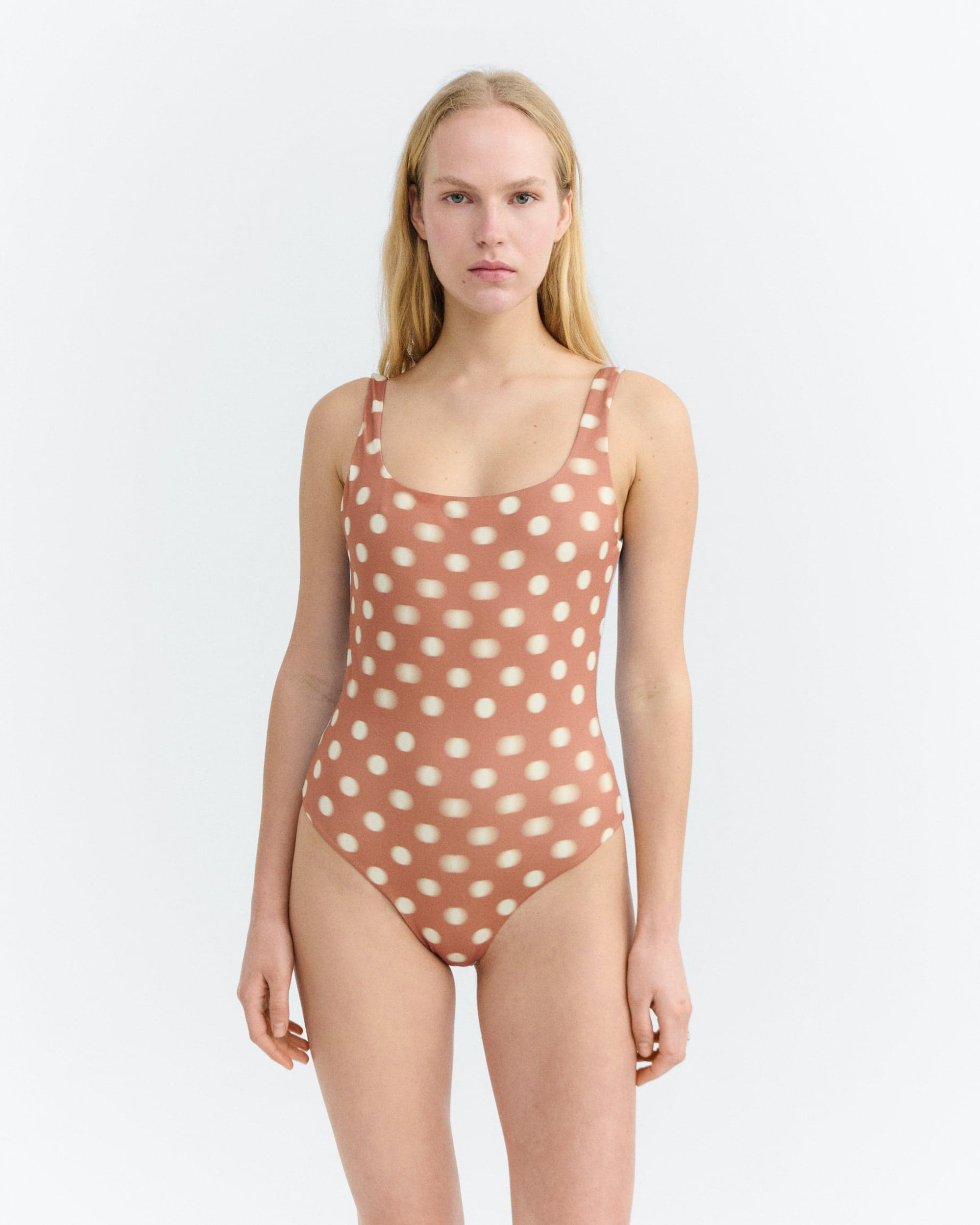 Amalfi Uimapuku Two-Tone Polka-Dot
