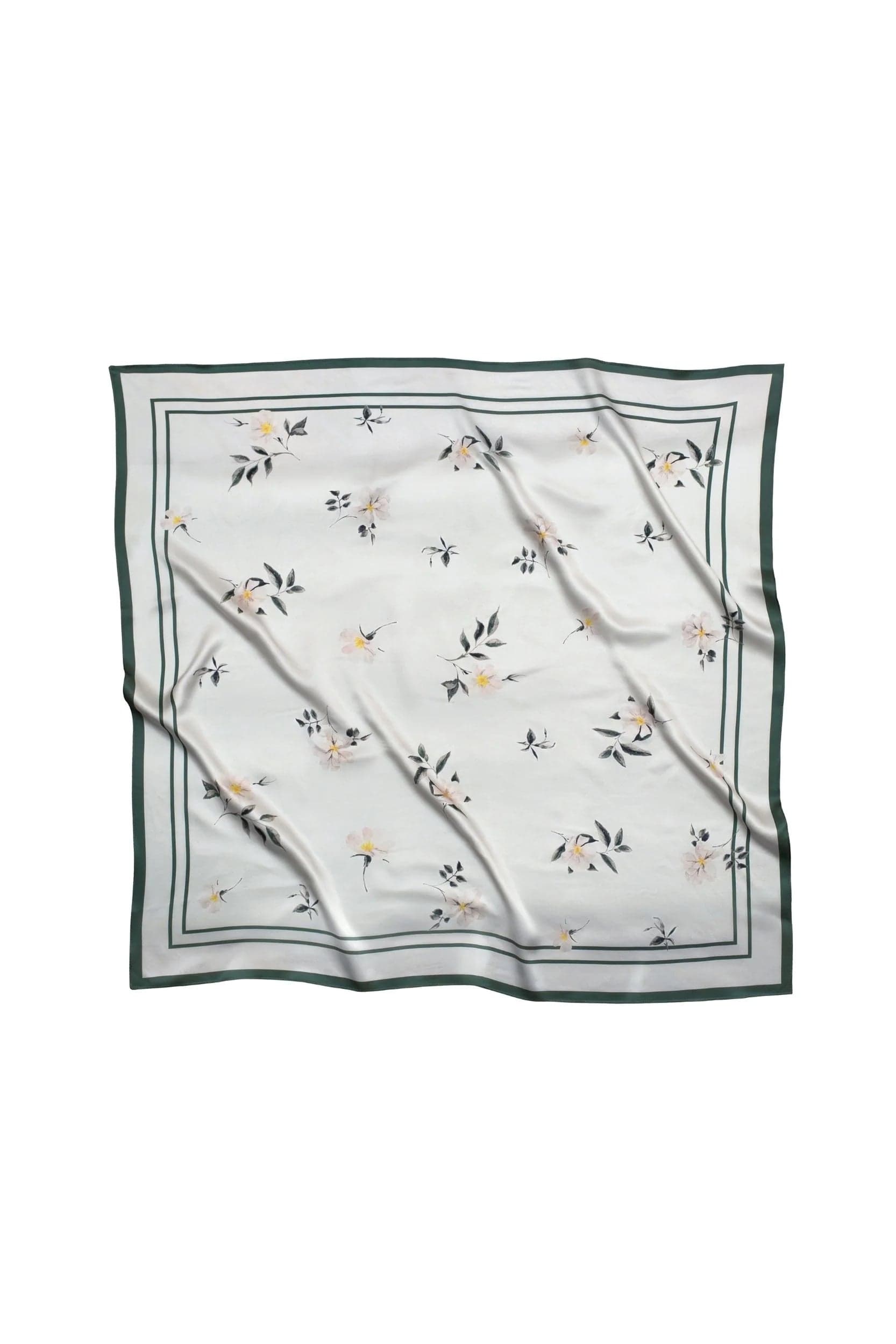 Beige Collection Large Silk Scarf Floral