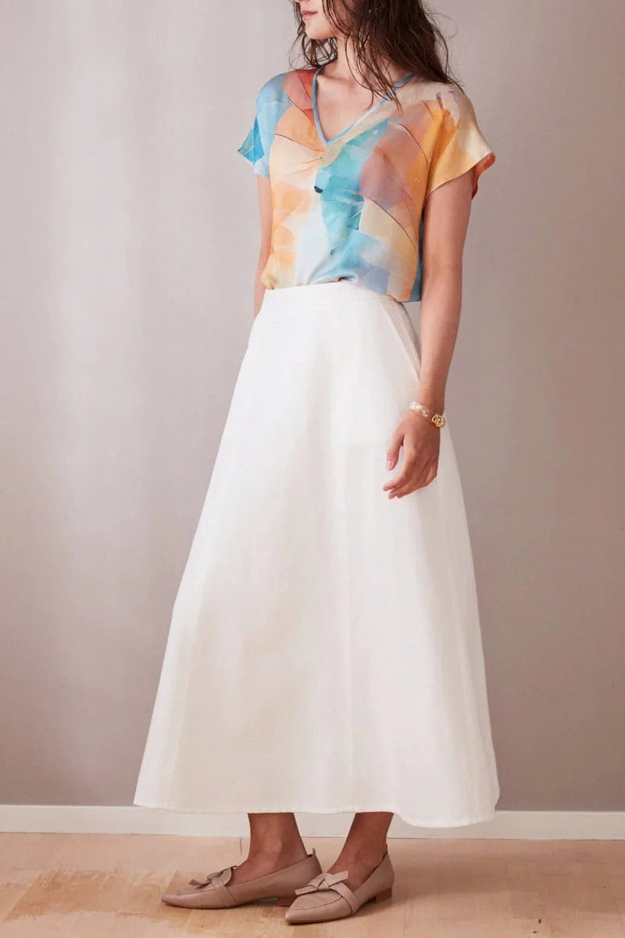 Flow Skirt White