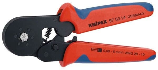 Automaattisäätöiset pääteholkkipihdit, 180 mm, Knipex