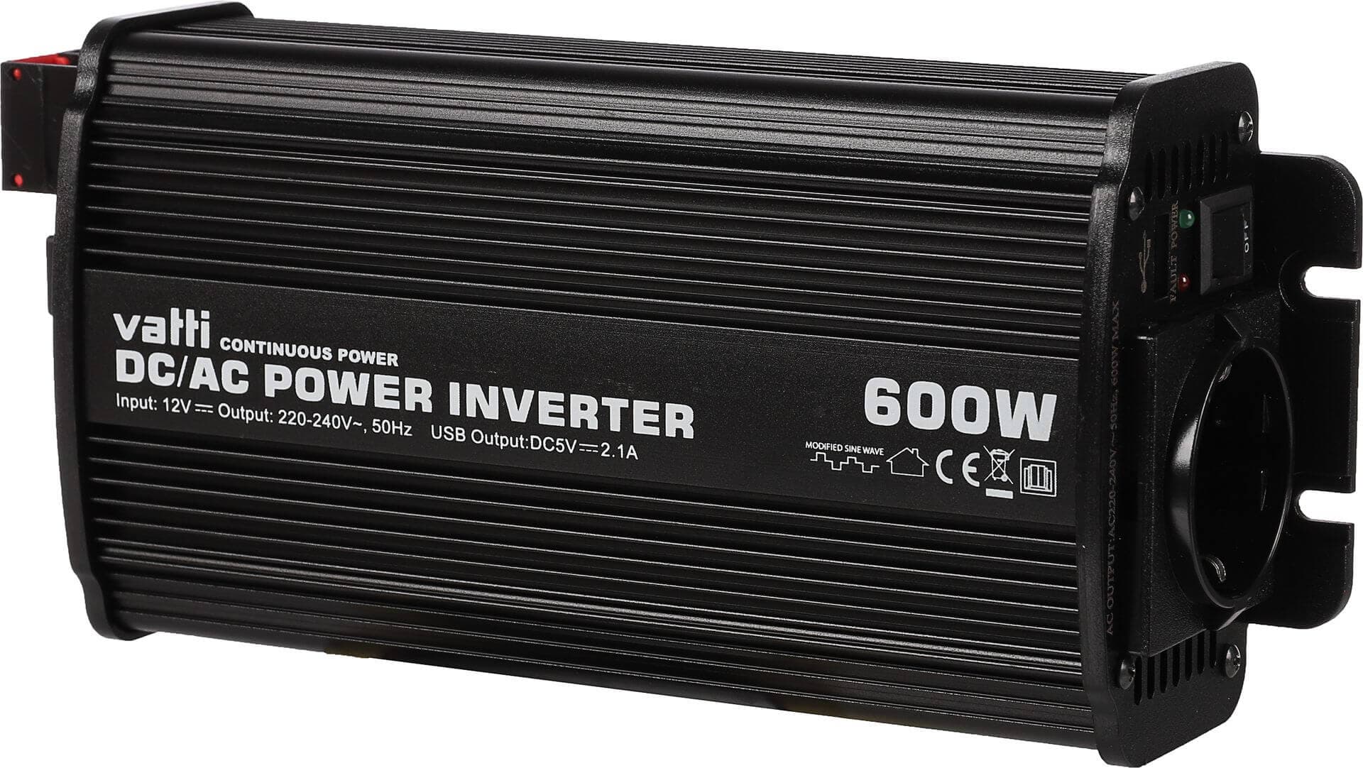 Invertteri 600 W (12 V), Vatti