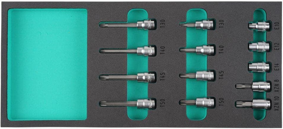 Hylsysarja 3/8", XNZ, T, E, Kamasa-Tools