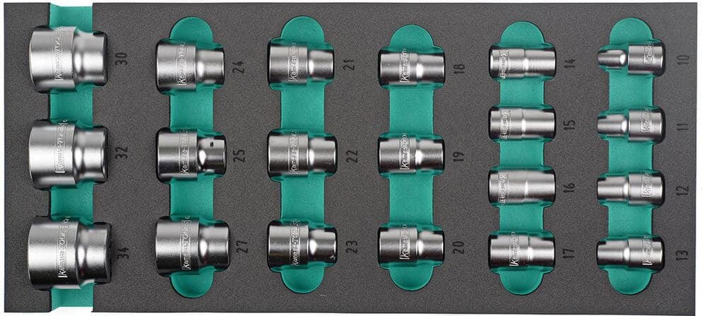 Hylsysarja 1/2" 10-34 mm, Kamasa-Tools