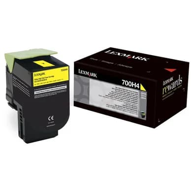 Lexmark Lexmark 700H4 Värikasetti keltainen 70C0H40 Vastaa: N/A