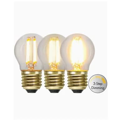 Star Trading Pallolamppu 3-asteinen himmennys E27 LED 4 W 2100K 354-82 Vastaa: N/A