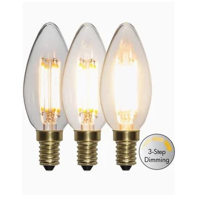 Star Trading Kynttilälamppu 3-asteinen himmennys E14 LED 4 W 2100K 354-83 Vastaa: N/A