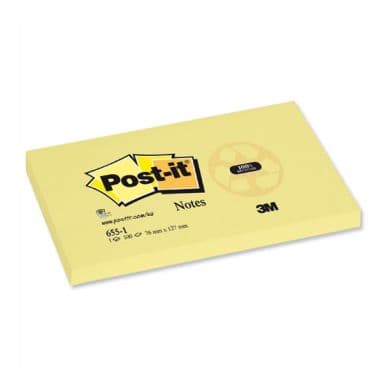 Post-it Post-it 655, 76x127 mm, 12 kpl 3134375014175 Vastaa: N/A