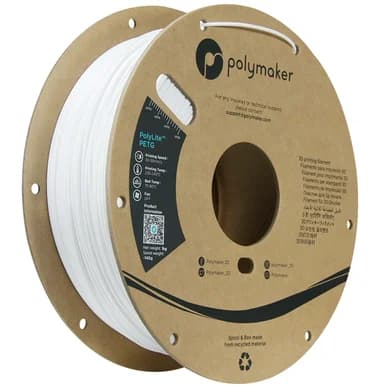 Polymaker Polymaker Polylite PETG 1,75 mm - 1kg Valkoinen 6938936710042 Vastaa: N/A