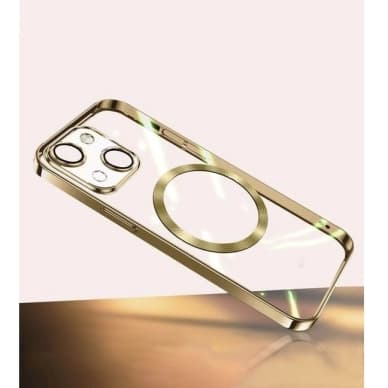 Turtos Kännykkäkotelot MagSafe Transparent iPhone 15, Gold AC17278 Vastaa: N/A