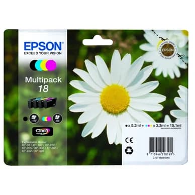 Epson Mustepatruuna MultiPack Bk,C,M,Y T1806 Vastaa: N/A