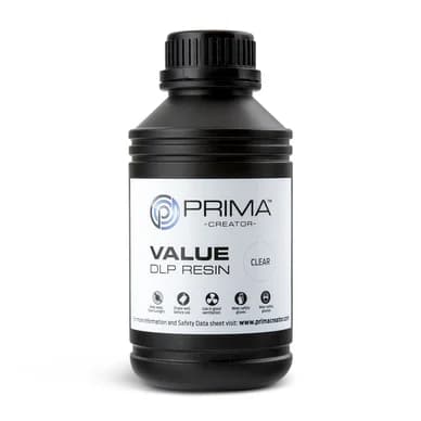 Prima PrimaCreator Value DLP / UV Resin 500 ml Kirkas 7340002114378 Vastaa: N/A
