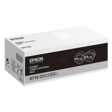 Epson Värikasetti musta 2 x 2.500 sivua S050710 Vastaa: N/A