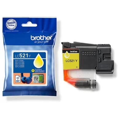 Brother Brother LC-521 Mustepatruuna keltainen LC521Y Vastaa: N/A