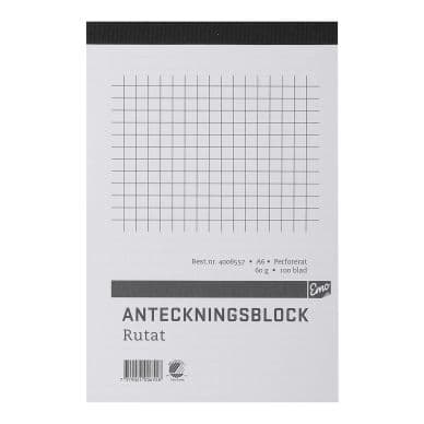 Other Muistilehtiö A6, ruudutettu, perforoitu 7319024006558 Vastaa: N/A