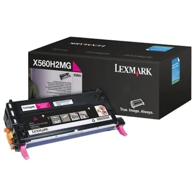 Lexmark Värikasetti magenta 10.000 sivua, High Yield X560H2MG Vastaa: N/A