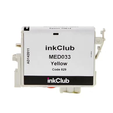 inkClub Mustepatruuna keltainen, korvaa Epson T0614 MED033 Vastaa: T0614