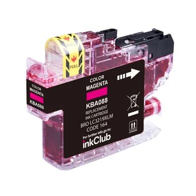 inkClub Mustepatruuna magenta, korvaa Brother LC3219XL M KBA088 Vastaa: LC3219XLM