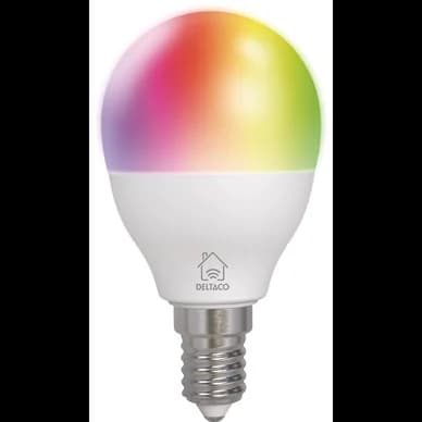 DELTACO Smart Home LED-lamppu E14 G45, WiFi, 4,9W, 470 lm SH-LE14G45RGB02 Vastaa: N/A