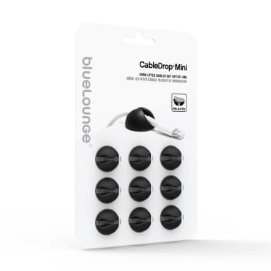 Bluelounge Bluelounge CableDrop Mini 9-pack, Musta 8886466090982 Vastaa: N/A