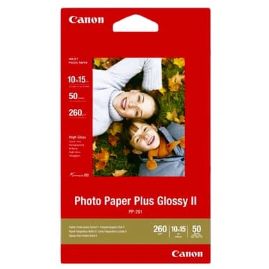 Canon Plus valokuvapaperi, kiiltävä 10x15 50 arkkia 260g PP201A6 Vastaa: N/A