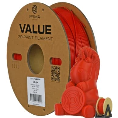 Prima PrimaValue PLA+ - 1,75mm - 1kg - Punainen 7340002119519 Vastaa: N/A