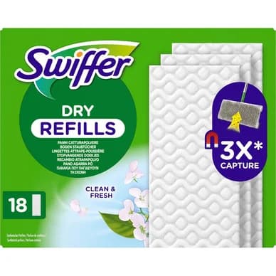 Swiffer Swiffer Floor Dry Refills 18-pack 8700216677226 Vastaa: N/A