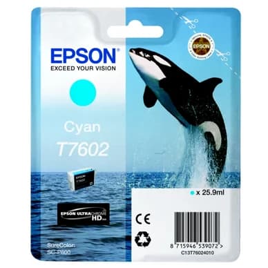 Epson Epson T7602 Mustepatruuna Cyan T7602 Vastaa: N/A