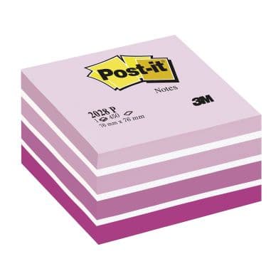 Post-it Post-it Kuutio 76x76 mm vaaleanpunainen/valkoinen 4001895871351 Vastaa: N/A