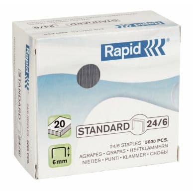 Rapid Niitit Rapid Standard 24/6 Galv. 5000/ltk 24859800 Vastaa: N/A