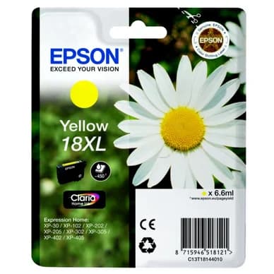 Epson Epson 18XL Mustepatruuna Keltainen T1814 Vastaa: N/A
