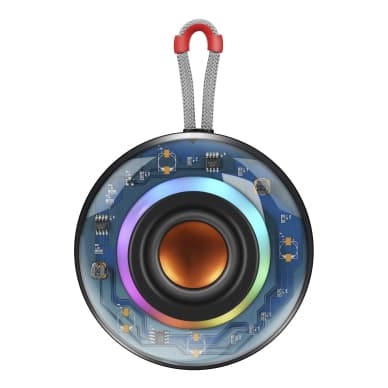 Streetz Streetz Läpinäkyvä Bluetooth-kaiutin TWS- ja LED-valotehosteilla, 5 W S110-BLK Vastaa: N/A