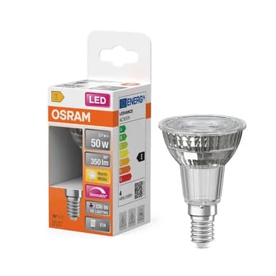 OSRAM LED E14 spotlight 3,7W Himmennettävä 90-99ra 2700K 4058075433144 Vastaa: N/A