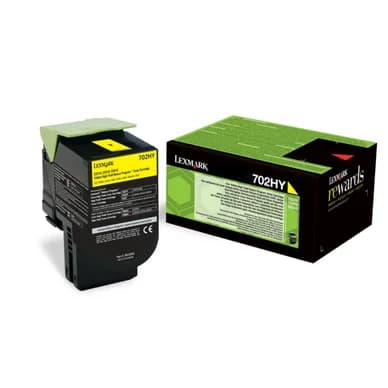 Lexmark Lexmark 702HY Värikasetti keltainen 70C2HY0 Vastaa: N/A