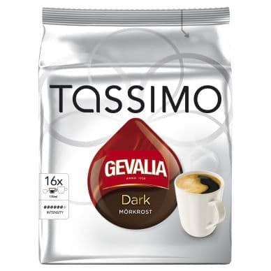Tassimo Gevalia Tassimo tumma paahto kahvikapselit, 16 annosta 7622300455590 Vastaa: N/A