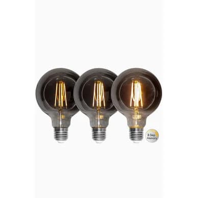 Star Trading LED-lamppu E27 G95 Soft Glow Smoke 3-vaiheinen muisti 355-89 Vastaa: N/A