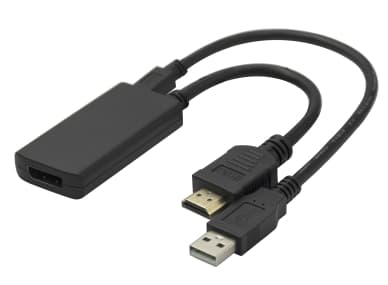 DELTACO HDMI - DisplayPort-sovitin, 4K/60Hz, 0,2 m, musta 1902013 Vastaa: N/A