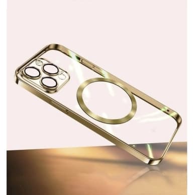Turtos Kännykkäkotelot MagSafe Transparent iPhone 15 Pro, Gold AC17296 Vastaa: N/A