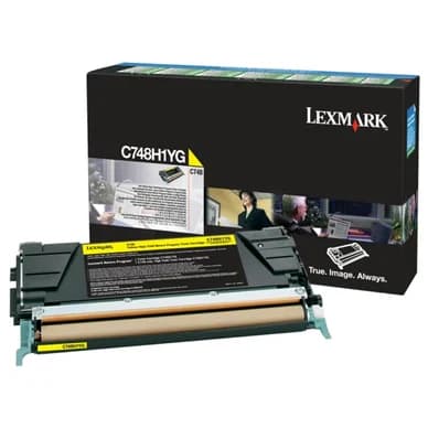 Lexmark Värikasetti keltainen 10.000 sivua C748H1YG Vastaa: N/A