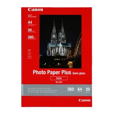 Canon Valokuvapaperi semikiiltävä A4 20 ark 260g SG-201A4 Vastaa: N/A