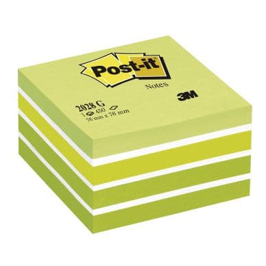 Post-it Post-it Kuutio 76x76 mm vihreä/valkoinen 4001895872808 Vastaa: N/A