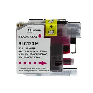 inkClub Mustepatruuna magenta, korvaa Brother LC123M KBA072 Vastaa: LC123M